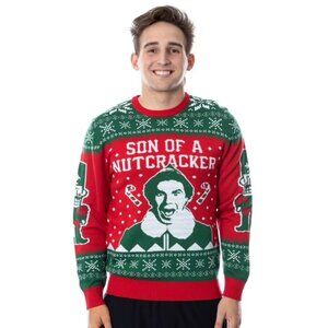 NEW Buddy The Elf Graphic Intarsia Sweater • Ugly Christmas • Small • Unisex
